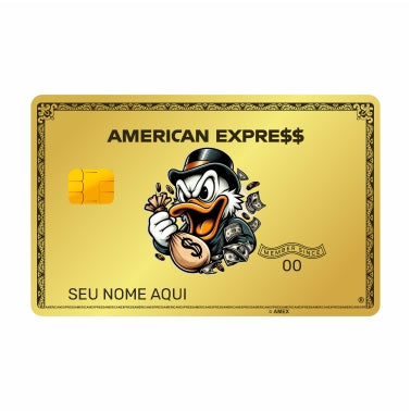 WONDCARD - Cartão De Metal - Amex Gold Tio Patinhas WONDCARD - Cartão De Metal - Amex Gold Tio Patinhas